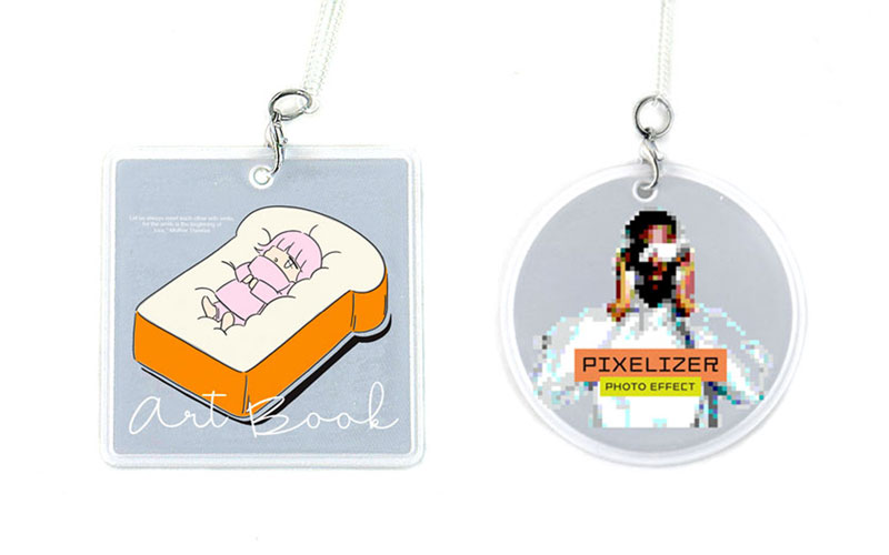 リフレクターキーホルダー フルカラー印刷