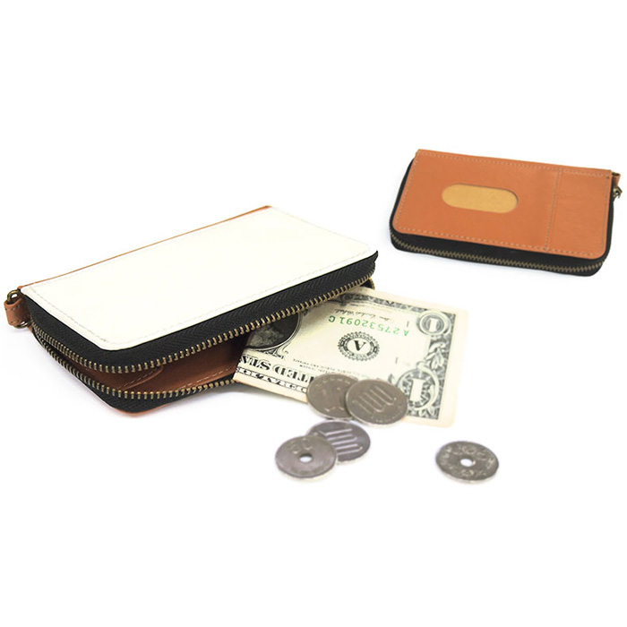 レトロポップなBOXコインケース付き 財布 キノコ-