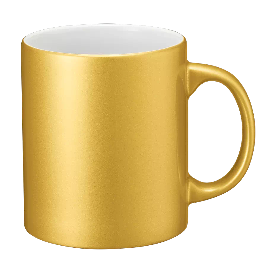 陶器マグカップ (ゴールド・シルバー)