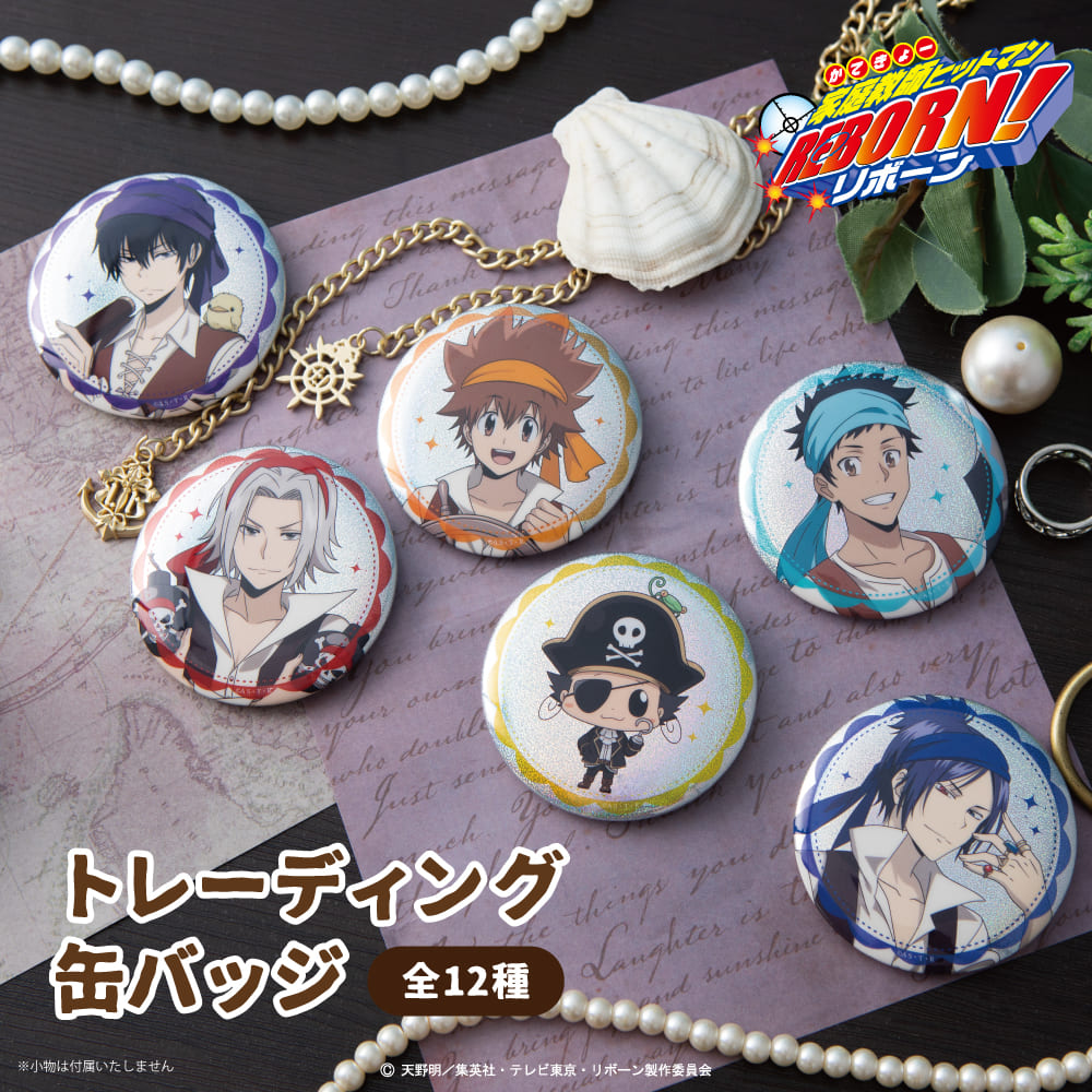 家庭教師ヒットマンREBORN! 描き下ろし パイレーツ衣装 トレーディング缶バッジ|